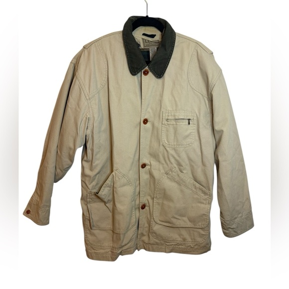 L.L. Bean Men’s Beige Barn Chore Coat - Picture 1 of 8